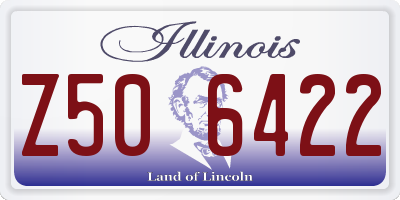 IL license plate Z506422