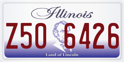 IL license plate Z506426
