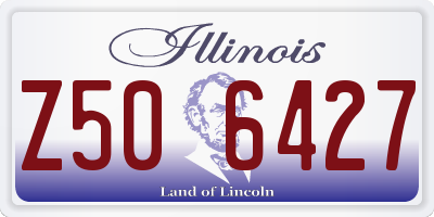 IL license plate Z506427