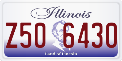 IL license plate Z506430