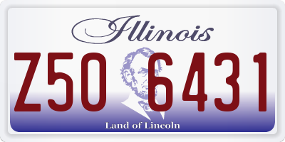 IL license plate Z506431