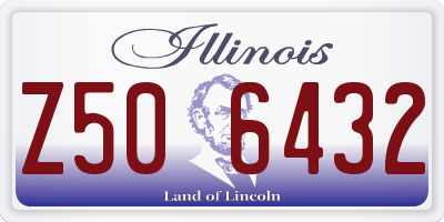 IL license plate Z506432