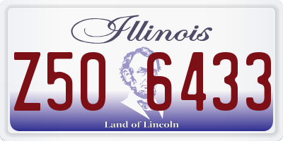 IL license plate Z506433