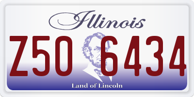 IL license plate Z506434