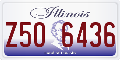 IL license plate Z506436