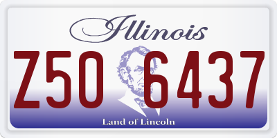 IL license plate Z506437