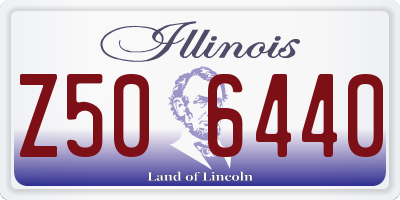 IL license plate Z506440