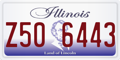 IL license plate Z506443