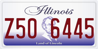 IL license plate Z506445