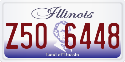IL license plate Z506448