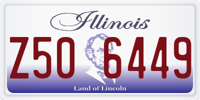 IL license plate Z506449
