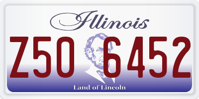 IL license plate Z506452