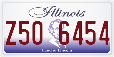 IL license plate Z506454