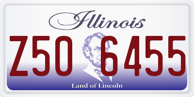 IL license plate Z506455