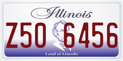 IL license plate Z506456