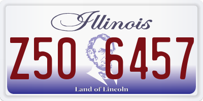 IL license plate Z506457