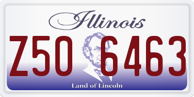 IL license plate Z506463