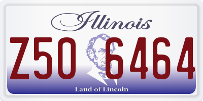 IL license plate Z506464