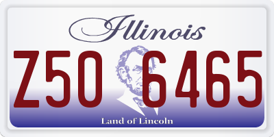 IL license plate Z506465