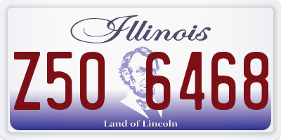 IL license plate Z506468