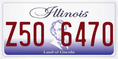 IL license plate Z506470