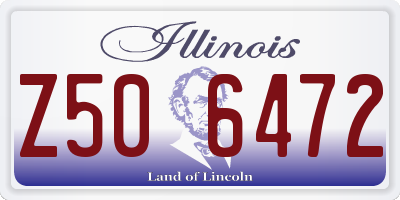 IL license plate Z506472