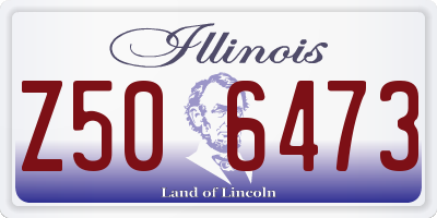 IL license plate Z506473