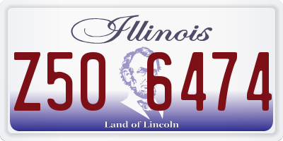 IL license plate Z506474