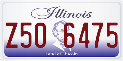 IL license plate Z506475