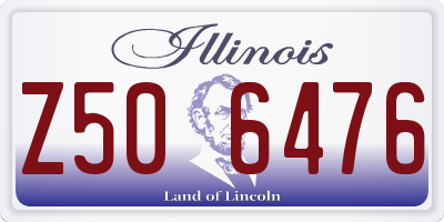 IL license plate Z506476