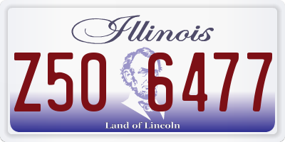 IL license plate Z506477
