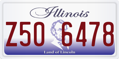IL license plate Z506478