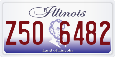 IL license plate Z506482