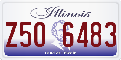 IL license plate Z506483