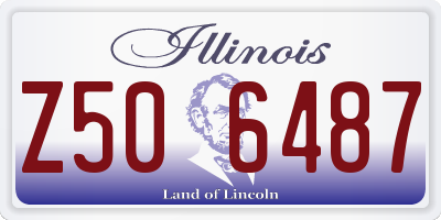 IL license plate Z506487