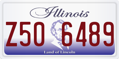 IL license plate Z506489