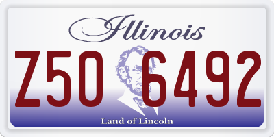 IL license plate Z506492