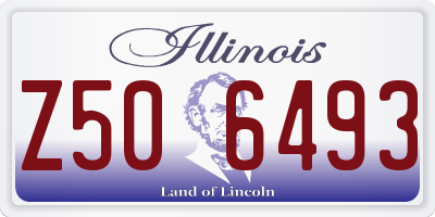 IL license plate Z506493
