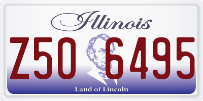 IL license plate Z506495