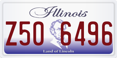 IL license plate Z506496