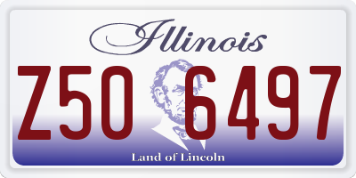 IL license plate Z506497