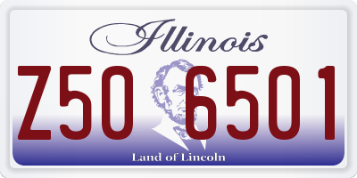 IL license plate Z506501