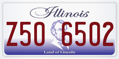 IL license plate Z506502