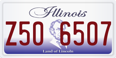IL license plate Z506507