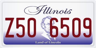 IL license plate Z506509