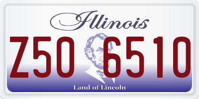 IL license plate Z506510