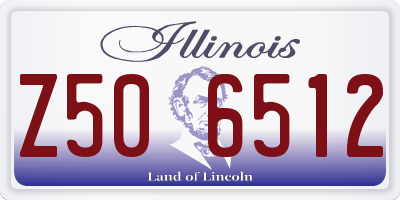 IL license plate Z506512