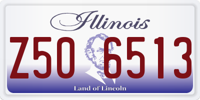 IL license plate Z506513