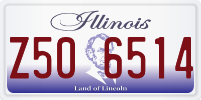 IL license plate Z506514
