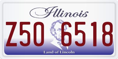 IL license plate Z506518